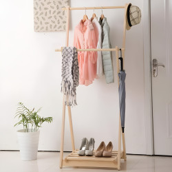 Wooden Clothing Rack